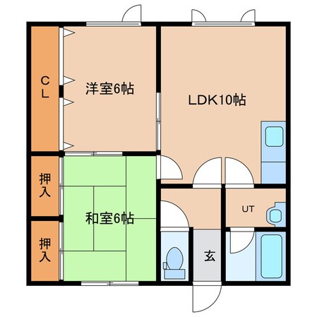 ヒルズ6.12の物件間取画像